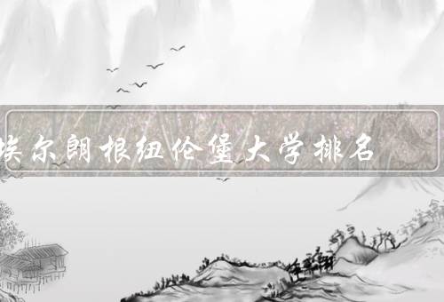 埃尔朗根纽伦堡大学排名（学术声誉、教学质量、校园环境）