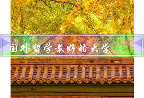国外留学最好的大学，哈佛大学／剑桥大学／斯坦福大学