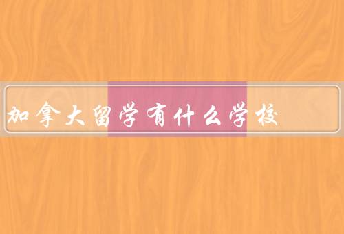 加拿大留学有什么学校，多伦多大学、渥太华大学、麦克马斯特大学