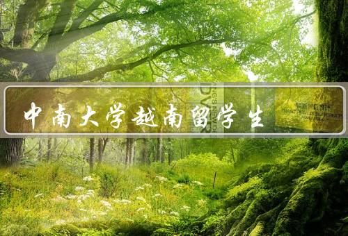 中南大学越南留学生，人数、学习成绩、文化交流