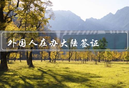外国人在香港办大陆签证（签证类型、申请流程、注意事项）