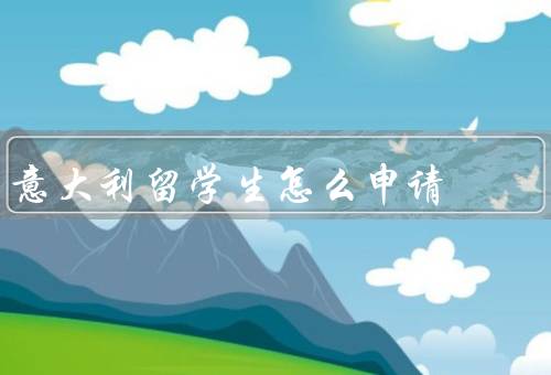 意大利留学计划生怎么申请（选择留学计划、申请材料准备）