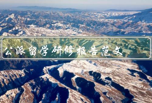 公派留学研修报告范文，留学选择、学习经验、收获与启示
