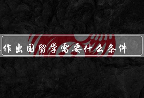 工作出国留学需要什么条件（语言能力、专业背景、经验和资金）