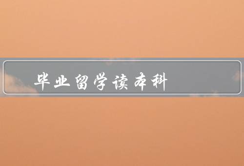 专科毕业留学读本科，就业竞争力的提升、学术研究的深入