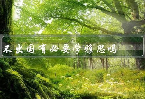 不出国有必要学雅思吗（提升语言能力、拓宽知识面、增强自信心）