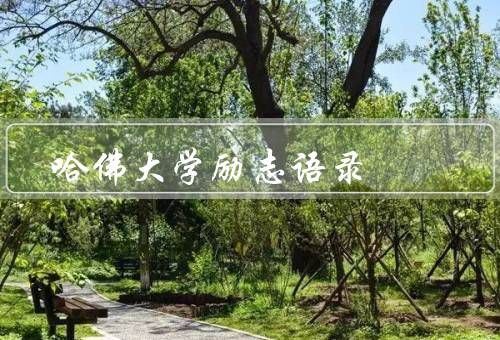 哈佛大学励志语录