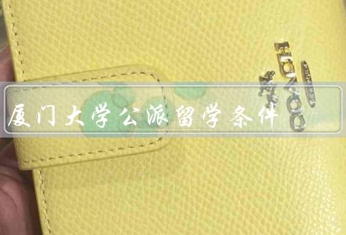 厦门大学公派留学条件（条件、流程、留学期限与待遇）