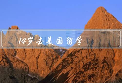 14岁去美国留学（选择的勇气／开阔的视野／人生经历的丰富）
