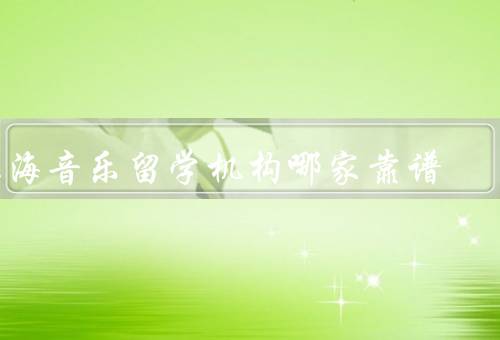 上海音乐留学机构哪家靠谱，名校教育／韵律艺术／华彩音乐