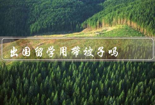 出国留学用带被子吗