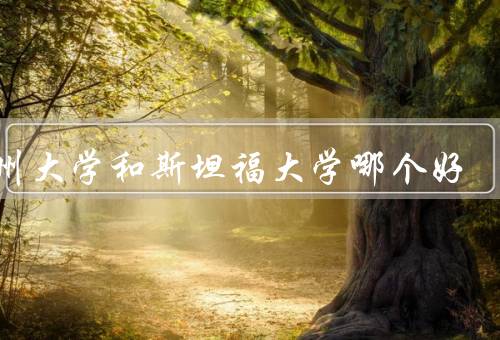 加州大学和斯坦福大学哪个好，学术实力／教学质量／校园文化