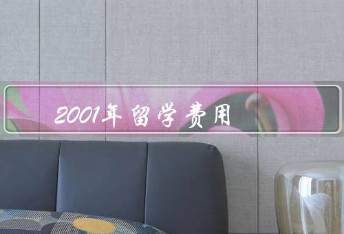 2001年留学费用，涨幅／组成／支付方式