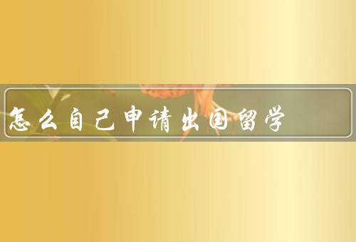 怎么自己申请出国留学（选择留学目标、准备材料、语言能力考试）