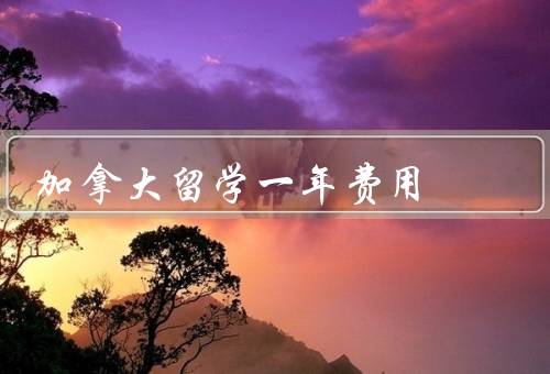 加拿大留学一年费用（学费／生活费／住宿费）
