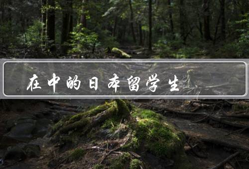 在中的日本留学生