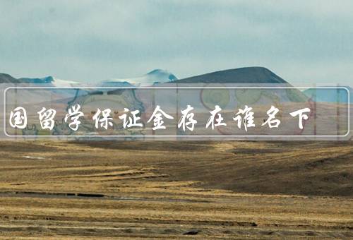 出国留学保证金存在谁名下（学校名下、银行名下、第三方名下）