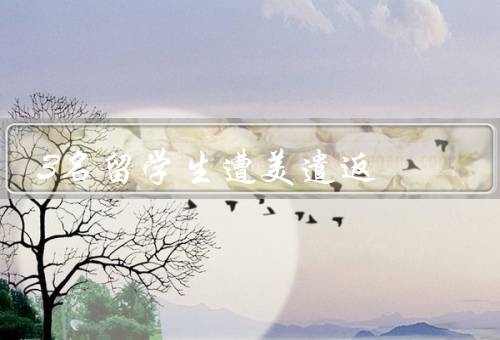 3名留学生遭美遣返（被遣返的留学生遭遇、移民政策引发争议）