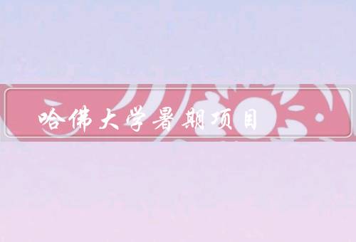 哈佛大学暑期项目（项目概述、学术研究、学生体验）