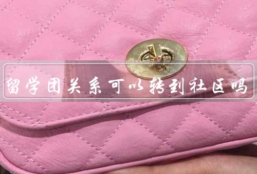 出国留学团关系可以转到社区吗，特点、社区对的影响、和社区的互动