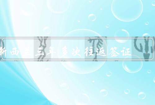新西兰三年多次往返签证，类型／申请条件／优势