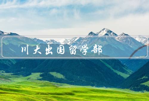 川大出国留学部（成立／服务内容／成果）