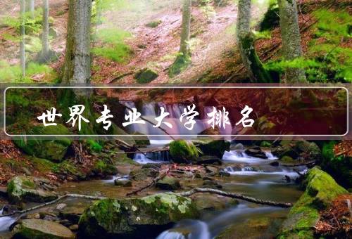 世界专业大学排名，排名方法／影响因素／评价和争议