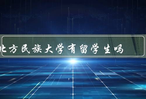 北方民族大学有留学生吗，数量／支持与服务／交流与合作