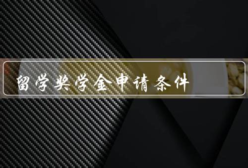 国家留学奖学金申请条件（学术成绩、语言能力、综合素质）