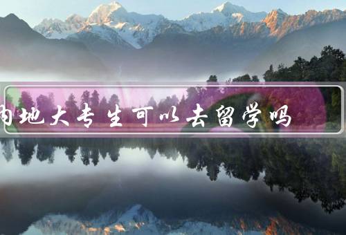 内地大专生可以去香港留学吗（政策、申请条件、优势）