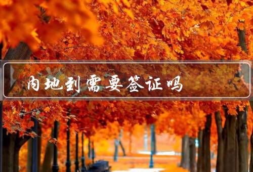 内地到香港需要签证吗（内地居民赴港旅游签证、签证费用和办理时间）