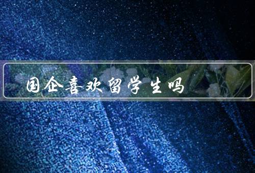 国企喜欢留学生吗，欢迎、持保留态度、需求