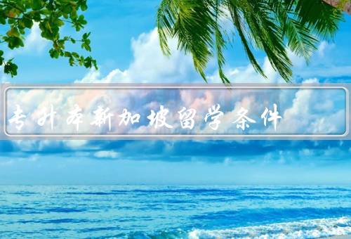 专升本新加坡留学条件，学历要求／语言要求／入学考试