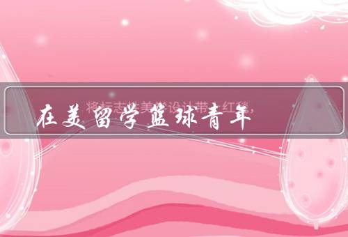 在美留学篮球青年（留学机会、篮球训练、人生经历）