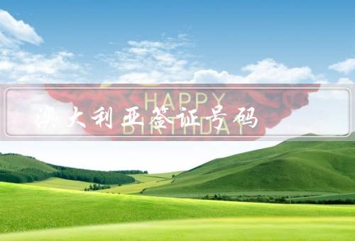 澳大利亚签证号码（生成和含义、重要性、保护重要性）