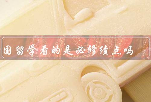 出国留学看的是必修绩点吗，留学国家和学校对必修绩点的要求