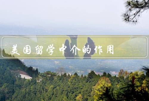 美国留学中介的作用