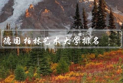 德国柏林艺术大学排名（全球艺术院校中的排名／德国国内的排名）