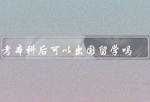 自考本科后可以出国留学吗，学历认证、语言要求、签证申请
