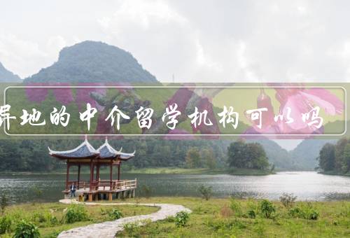 找异地的中介留学机构可以吗（选择信誉好的机构、考察机构的专业性）