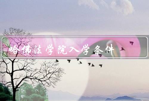哈佛法学院入学条件