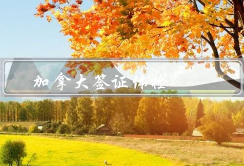 加拿大签证体检医院，医院选择／项目／结果处理