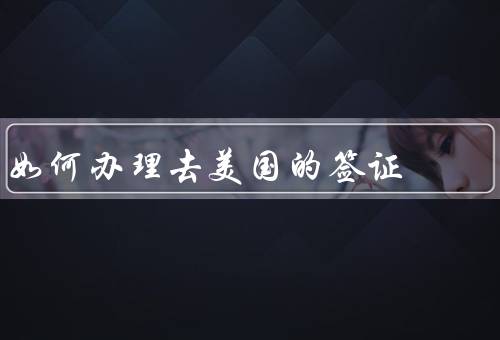 如何办理去美国的签证（填写申请表格、准备申请材料）