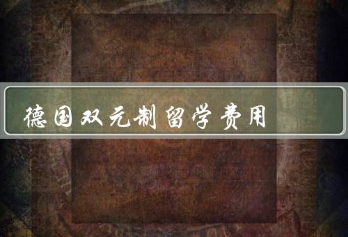 德国双元制留学费用，公立大学的留学费用／私立大学的留学费用