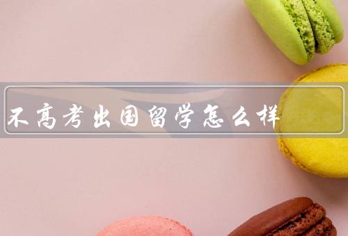 不高考出国留学怎么样（提前进入国际化环境）
