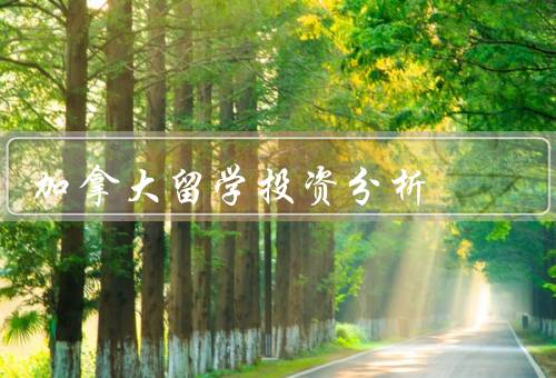 加拿大留学投资分析