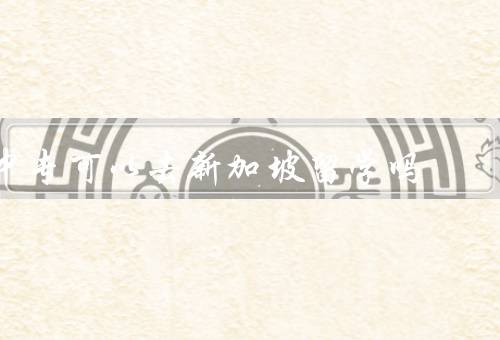中专可以去新加坡留学吗，签证政策／留学机会／教育质量